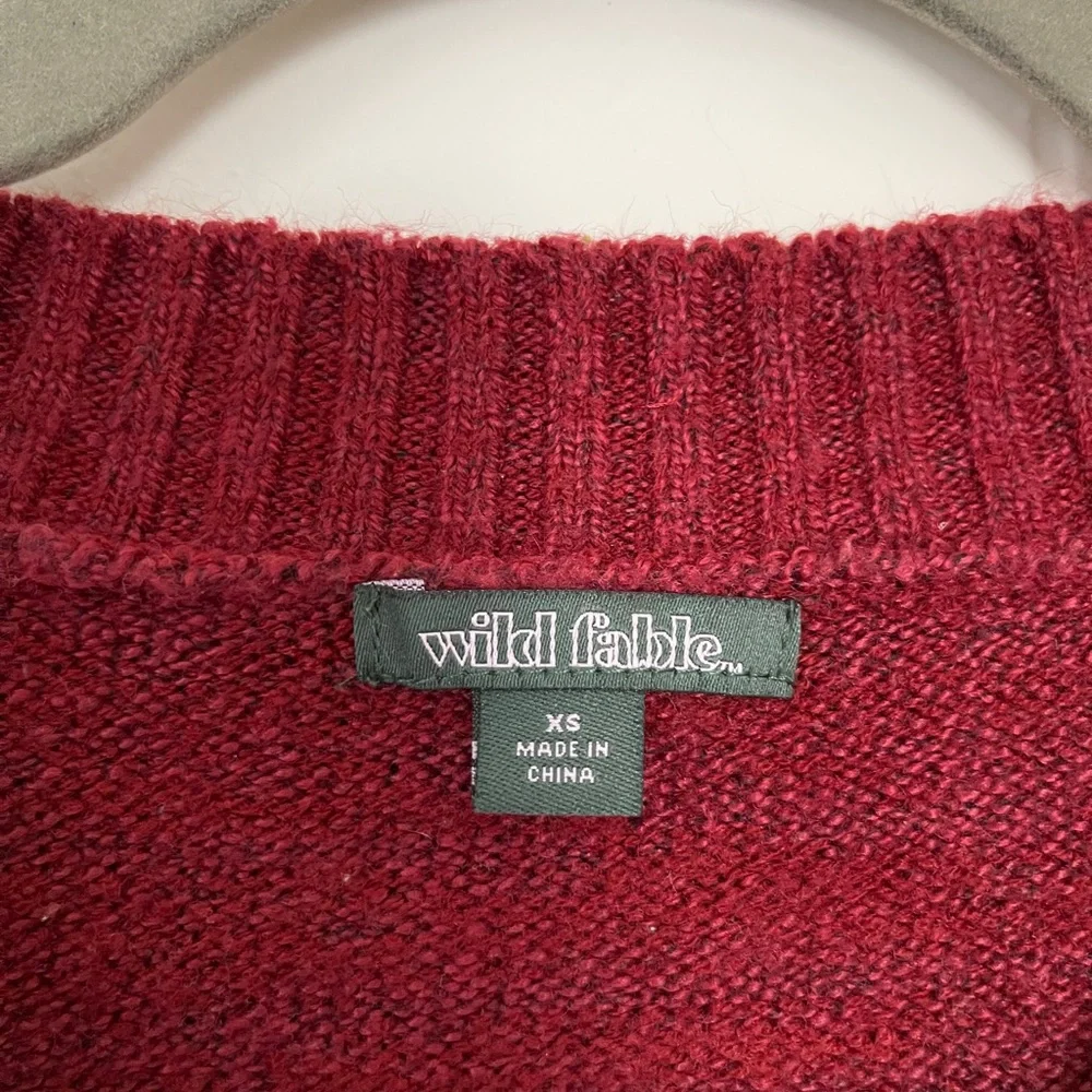 Button-Front Cardigan Multicolor - Picture 3 of 3
